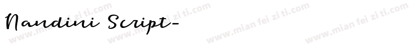 Nandini Script字体转换